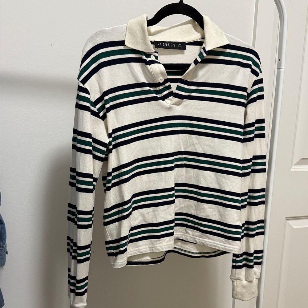 Lioness striped polo long sleeve